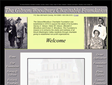 Tablet Screenshot of gibsonwoodburyfoundation.org